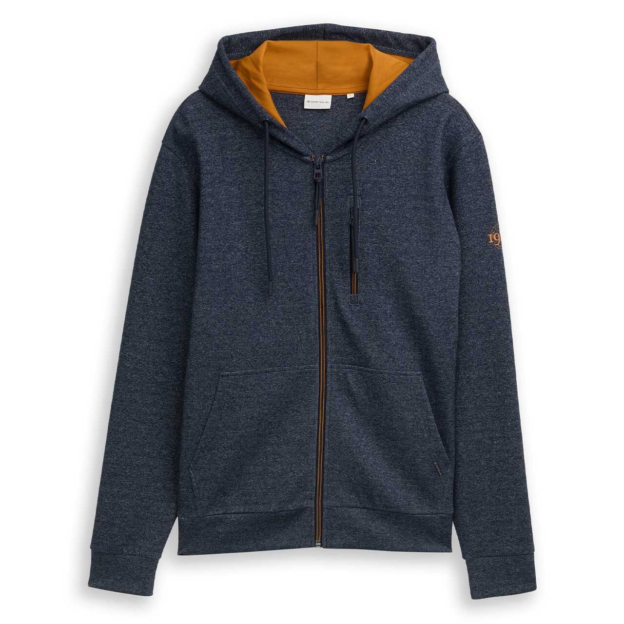 Tom Tailor Herren Hoodie Sweatjacke navy fine yard stripe