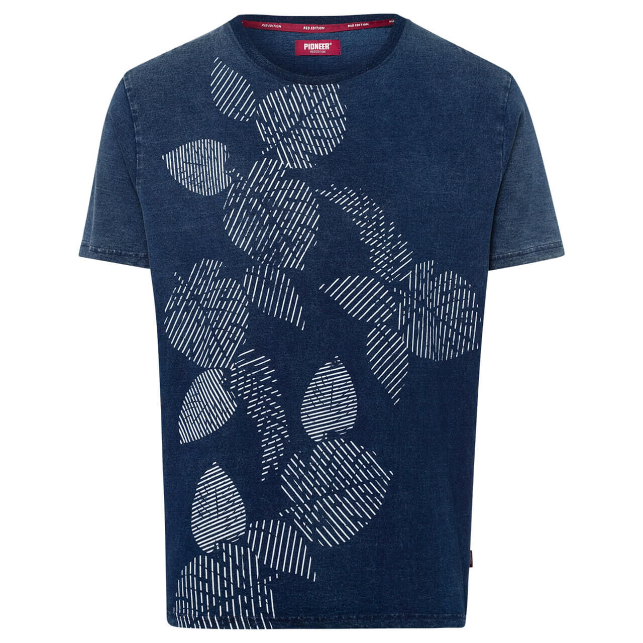 Pioneer T-Shirt für Herren in Dunkelblau mit Print, FarbNr.: 6864