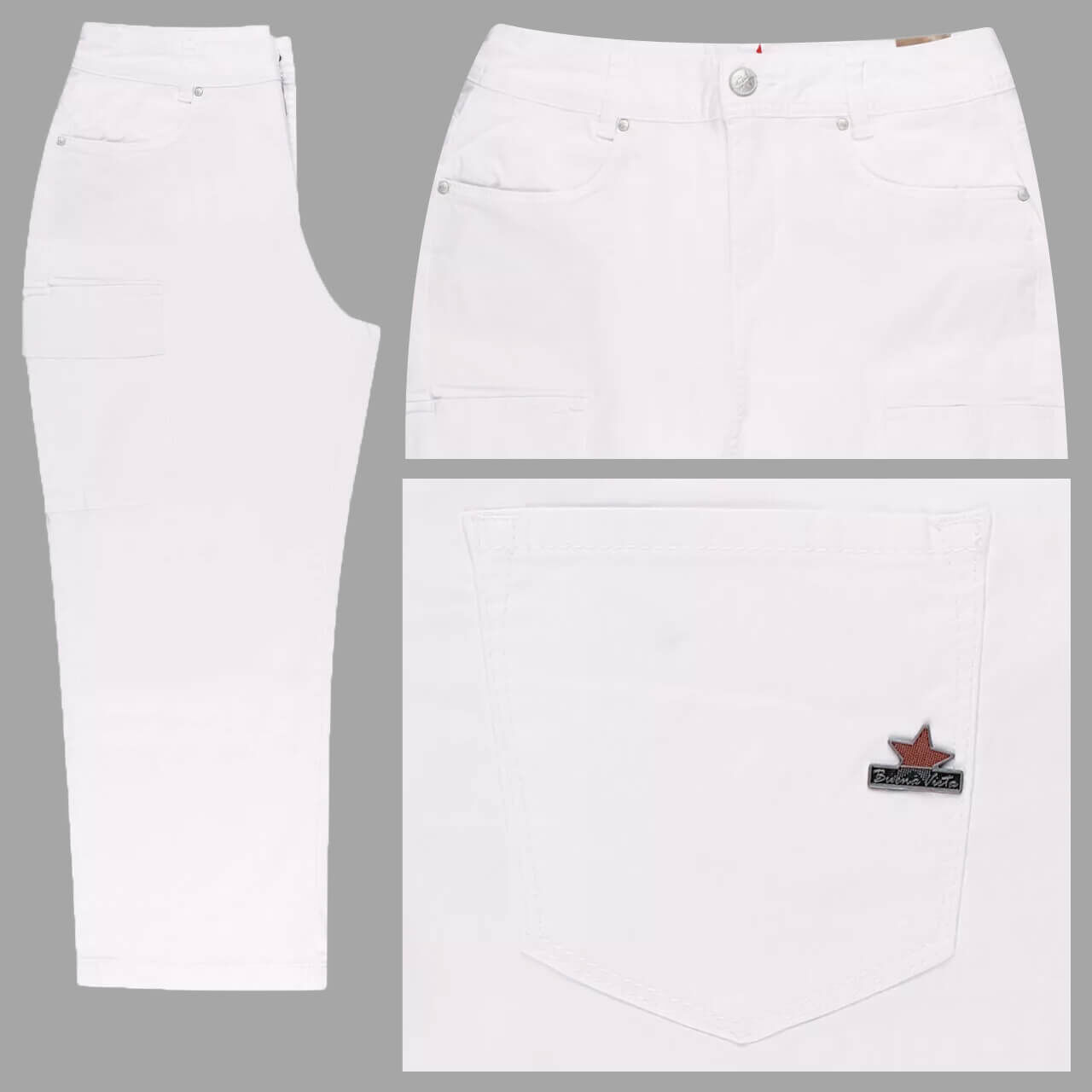 Buena Vista Loose Cargo 7/8 Stretch Twill Baumwollhose white Buena Vista Loose Cargo 7/8 Stretch Twill Baumwollhose white