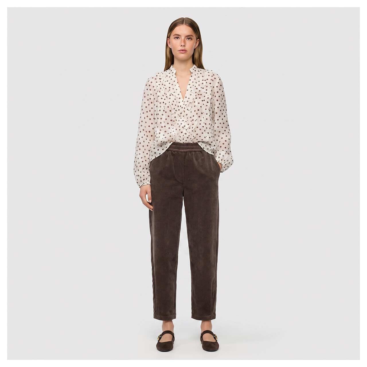 MAC Eva 7/8 Cordhose truffle brown