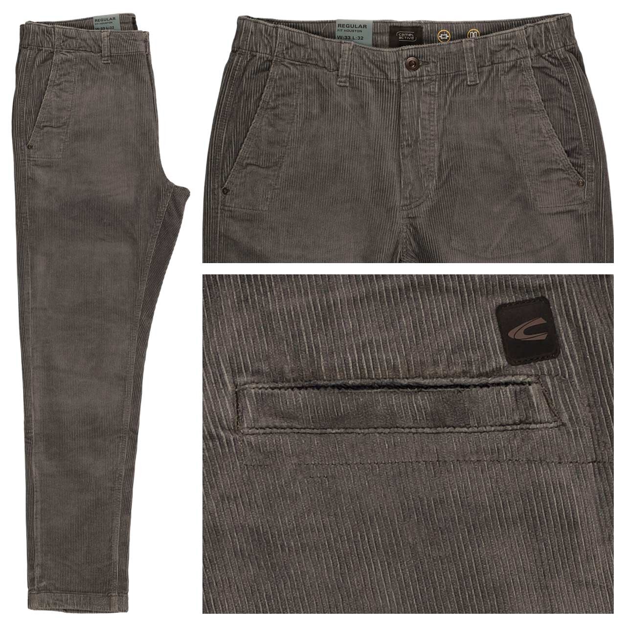 Camel active Houston Chino Cordhose deep dark brown
