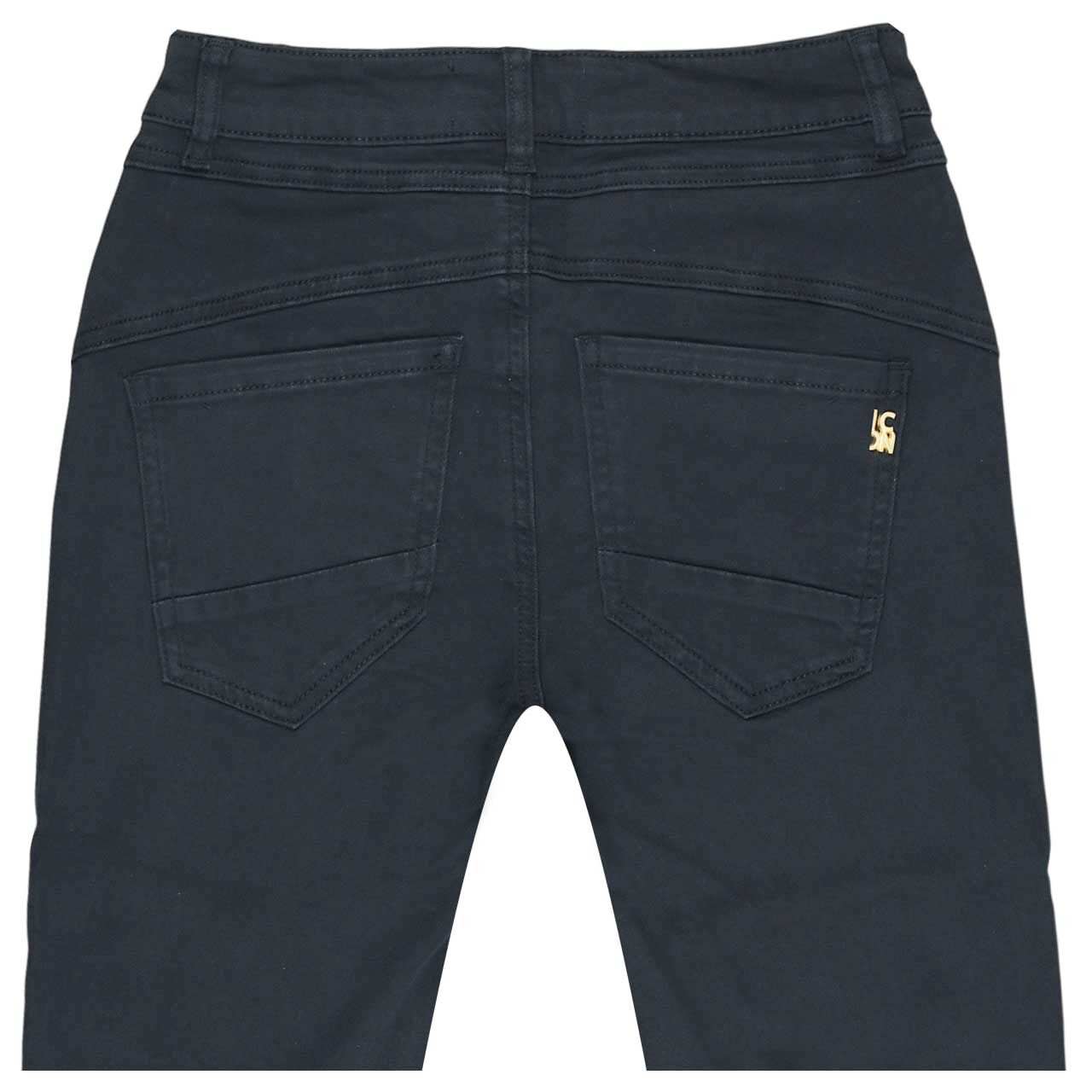 3/4 Damenjeans California Sunrise von Senoritas Icon in Dunkelblau, detaillierte Rückansicht