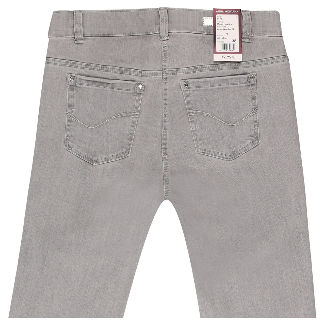 Anna Montana Angelika Röhre Jeans silver