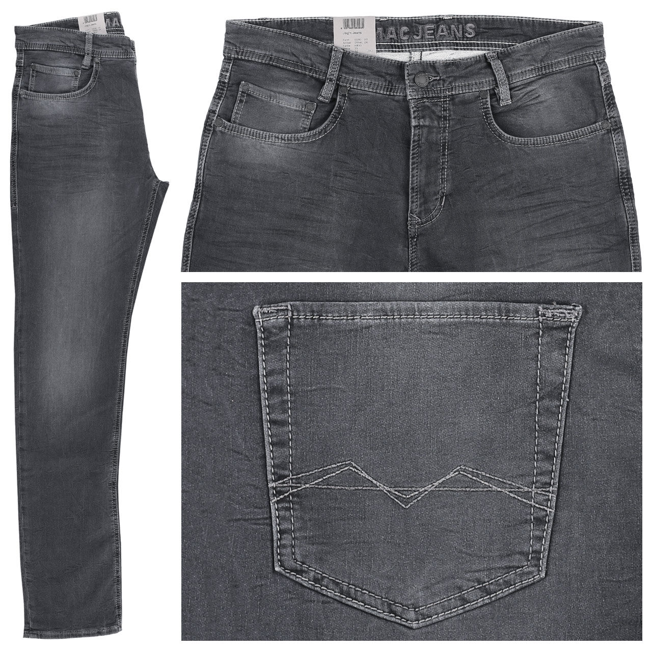 mac-jeans-jognjeans-grey-h830 MAC Jogn Jeans für Herren in Dunkelgrau, FarbNr.: H830