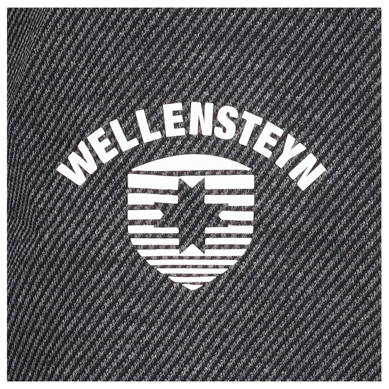 Damen Jacke Florida Lady von Wellensteyn in Dunkelgrau meliert, Detailansicht Logo