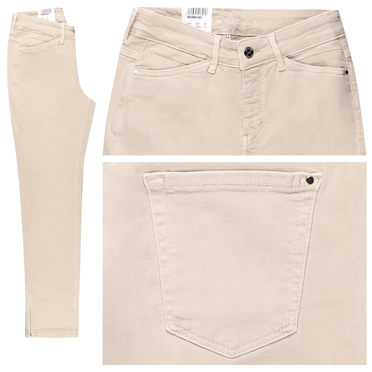 MAC Dream Chic 7/8 Jeans light beige