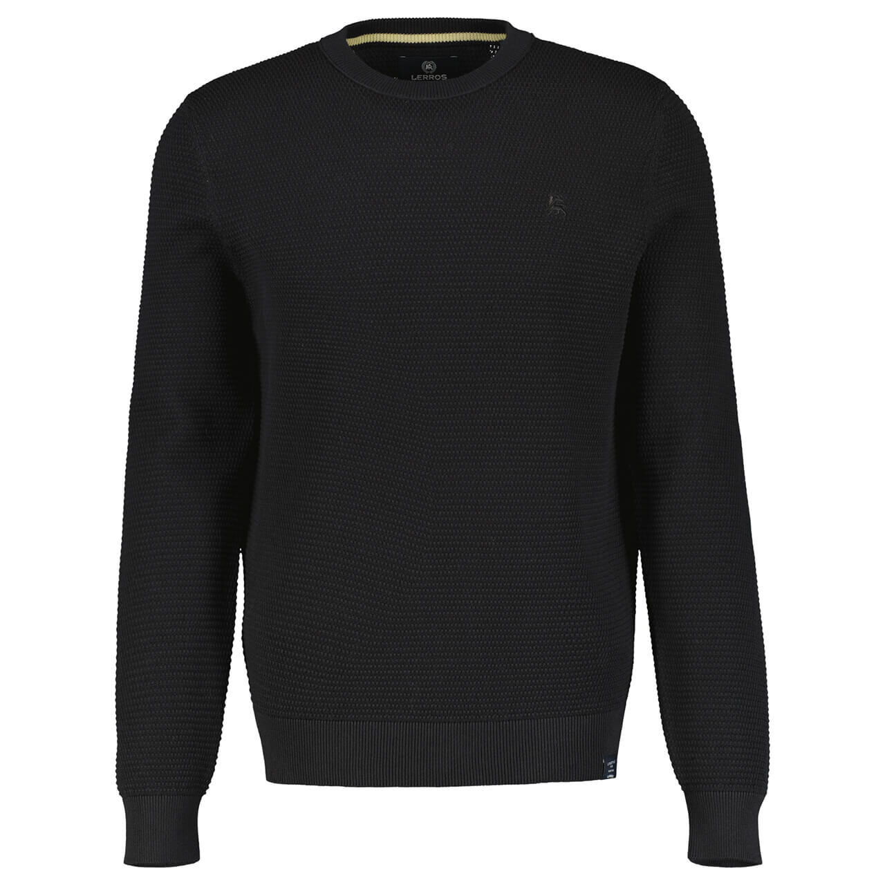 Lerros Herren Pullover O-neck deep black