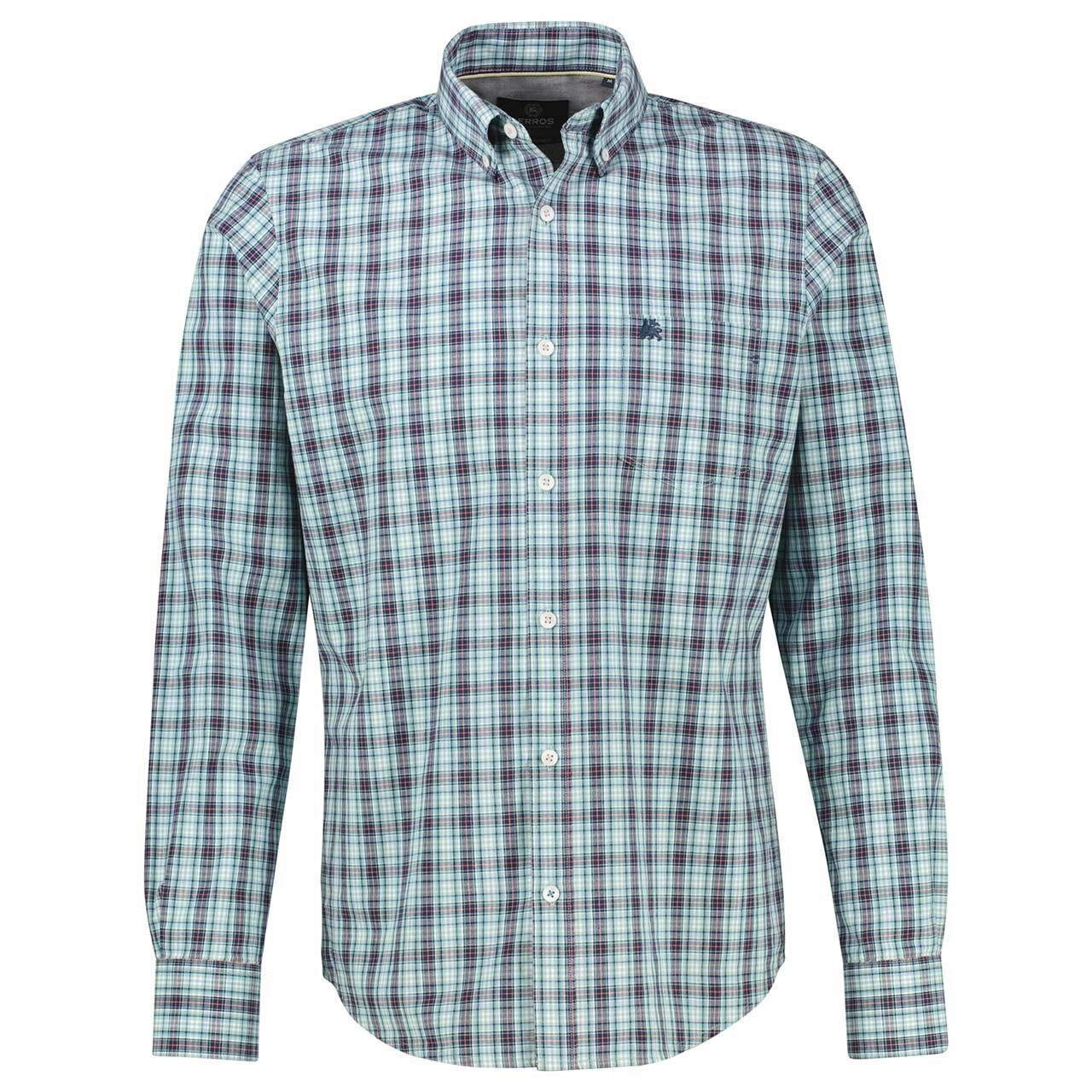 Lerros Herren Langarm Hemd arctic blue check
