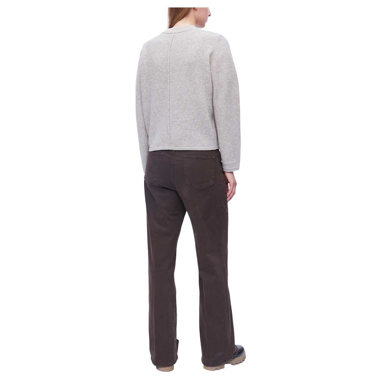 Damen Strickjacke von s.Oliver in Beige meliert, Rückansicht am Model