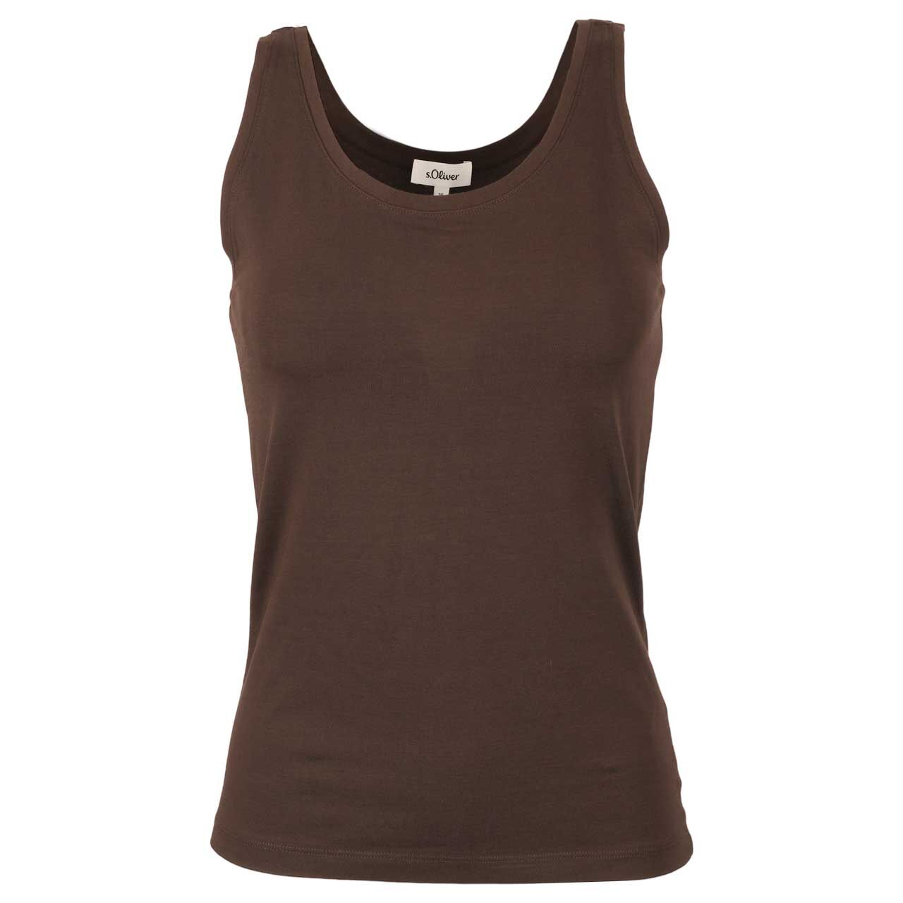 s.Oliver Damen Top bitter chocolate