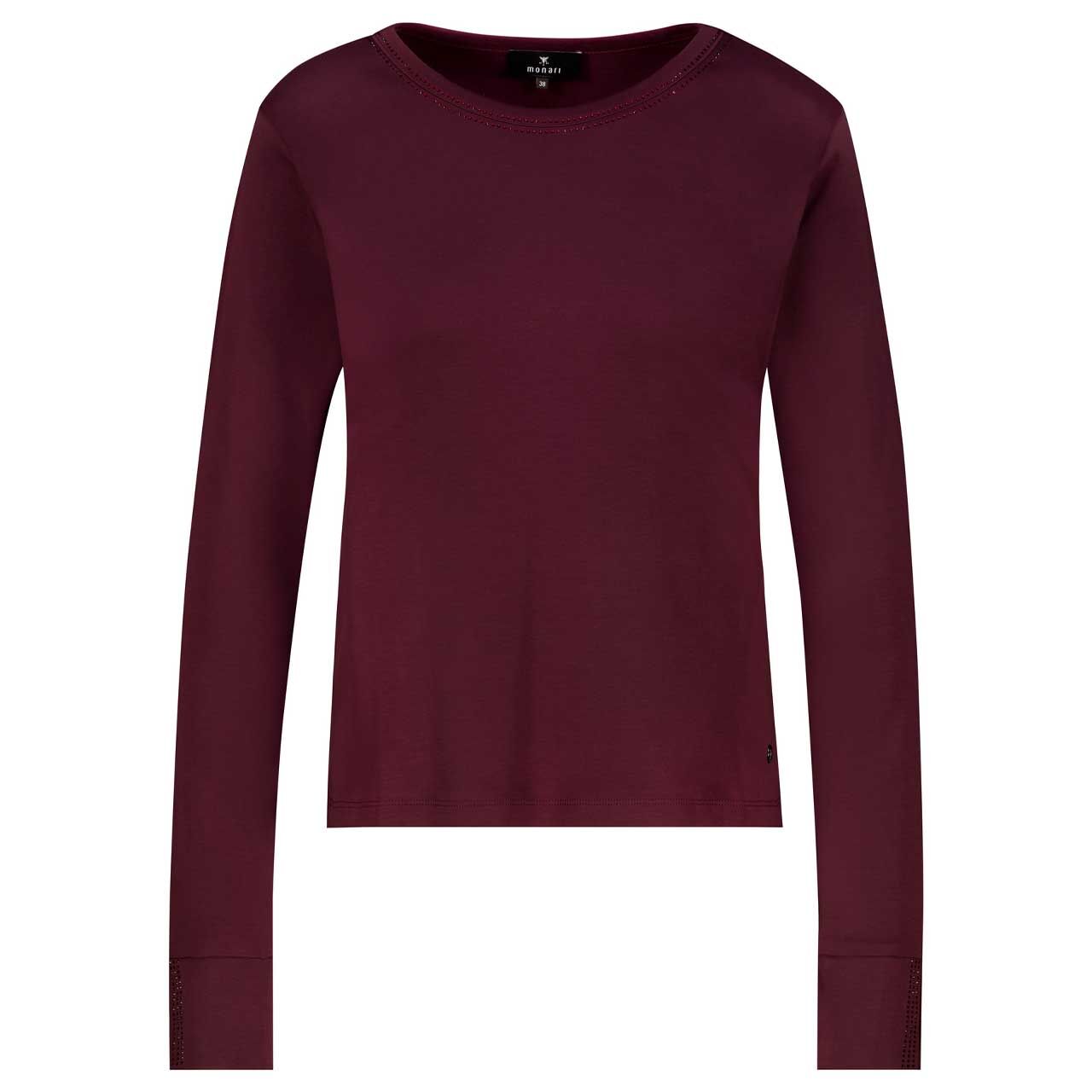 Monari Damen Langarm Shirt bordeaux