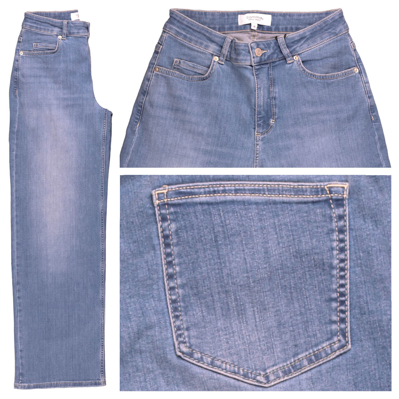 Comma Wideleg Damen Jeans light blue Comma Wideleg Damen Jeans light blue