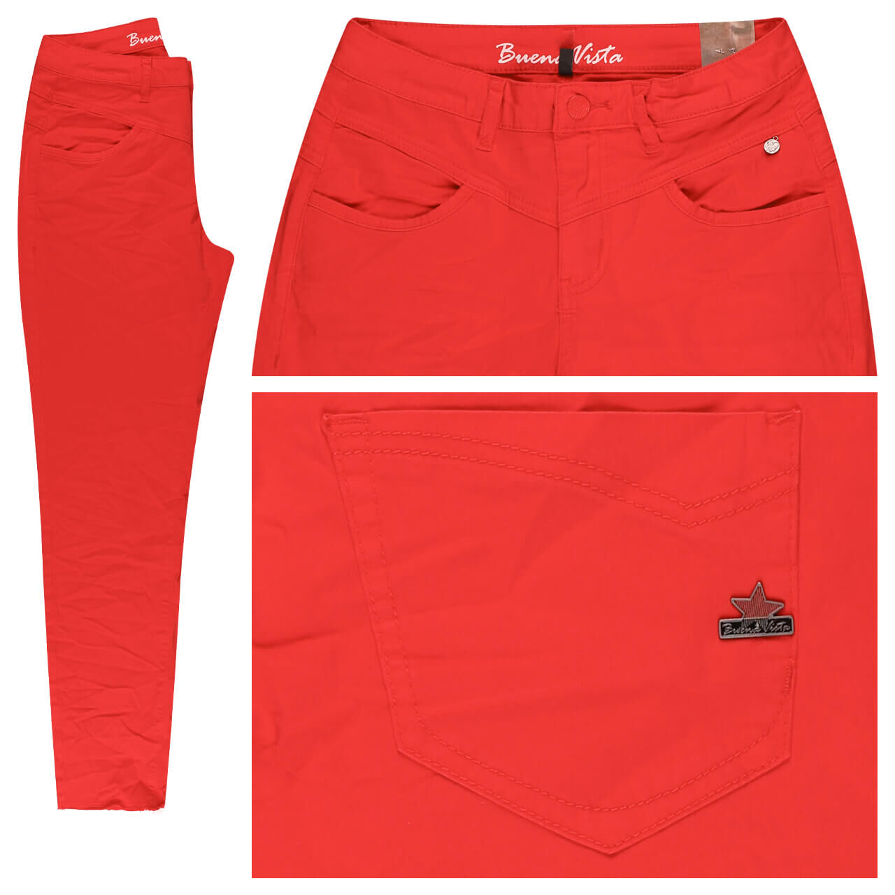 Buena Vista Florida-B 7/8 Stretch Twill Baumwollhose lipstick red Buena Vista Florida-B 7/8 Stretch Twill Baumwollhose lipstick red