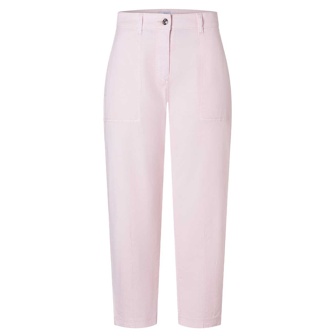 Damen 7/8 Baumwollhose Ebby 2.3 von MAC in Patellrosa, Vorderansicht