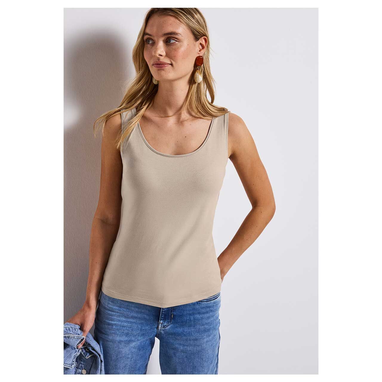 Damen Top Anni von Street One in Beige, Vorderansicht