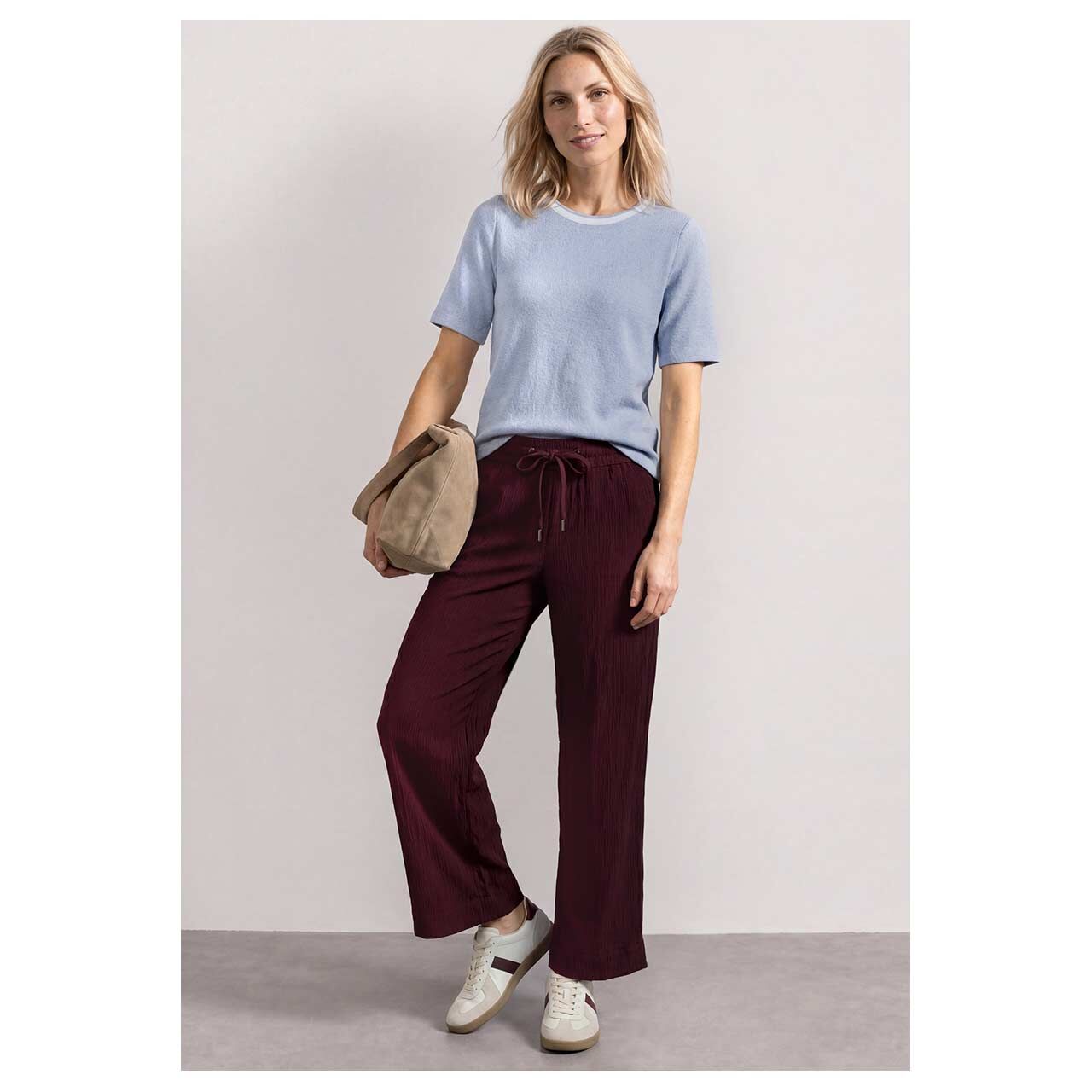 Street One Damen Kurzarm Pullover whispery blue