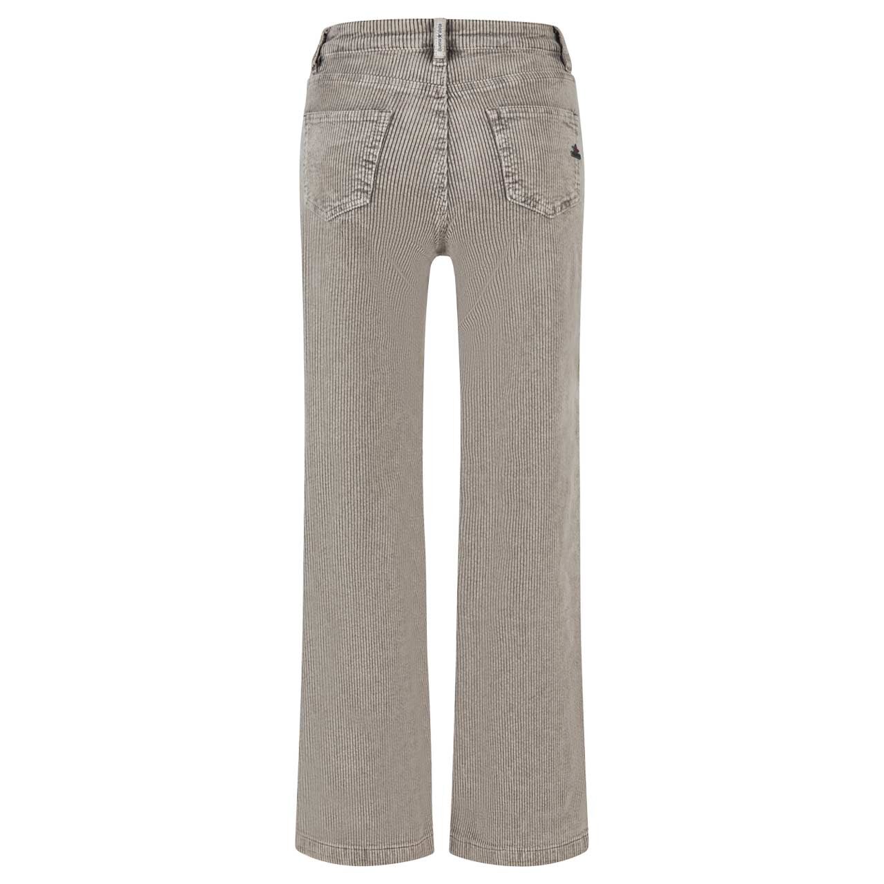 Stretch Damen Cordhose Straight Pants Corduroy von Buena Vista in Beige, Rückansicht