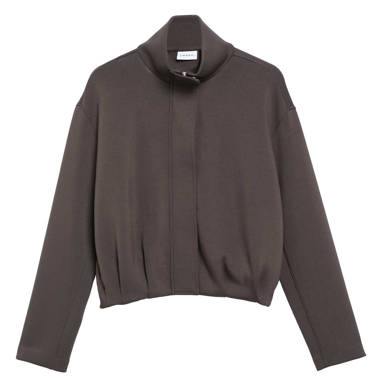 Comma Damen Sweatjacke mulch brown