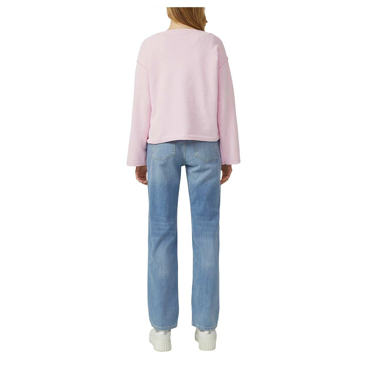 s.Oliver Damen Pullover in Rosa, Rückansicht am Model