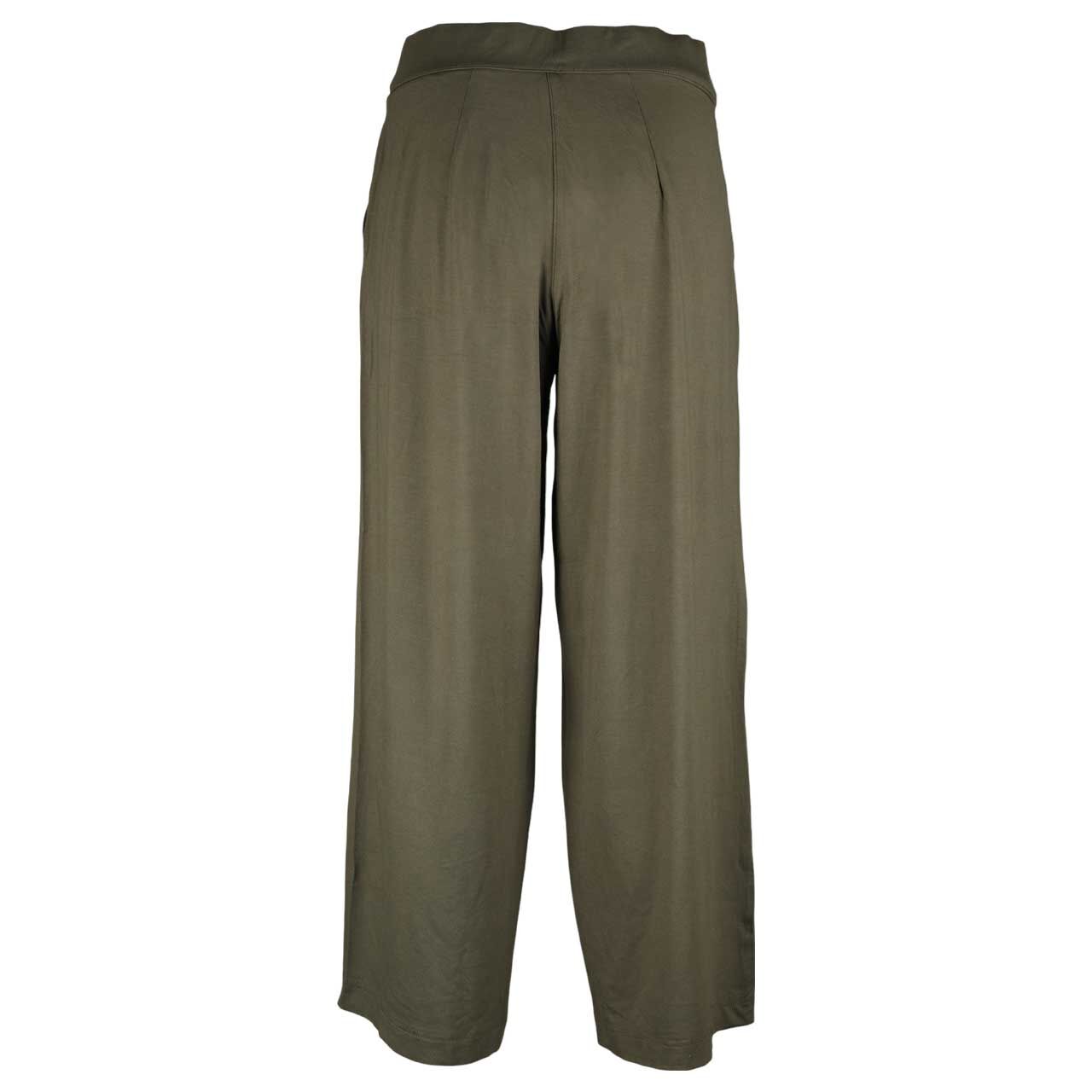 Stretch Damen 7/8 Hose Emee Wide Leg von Street One in Braun, Rückansicht