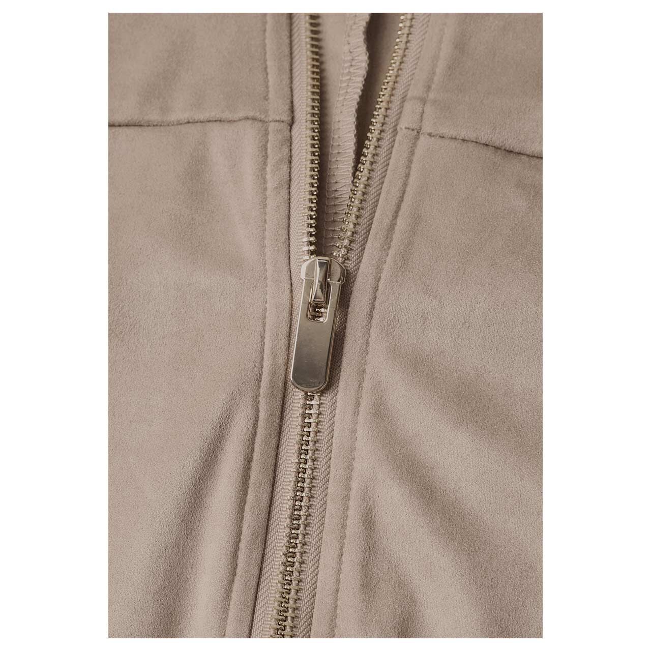 Street One Damen Velours Jacke Jacket With Gathering sanded amber