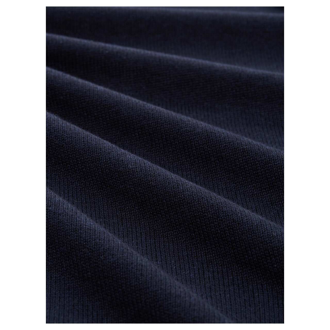 Tom Tailor Herren Pullover Crew Neck Knit navy melange supima®