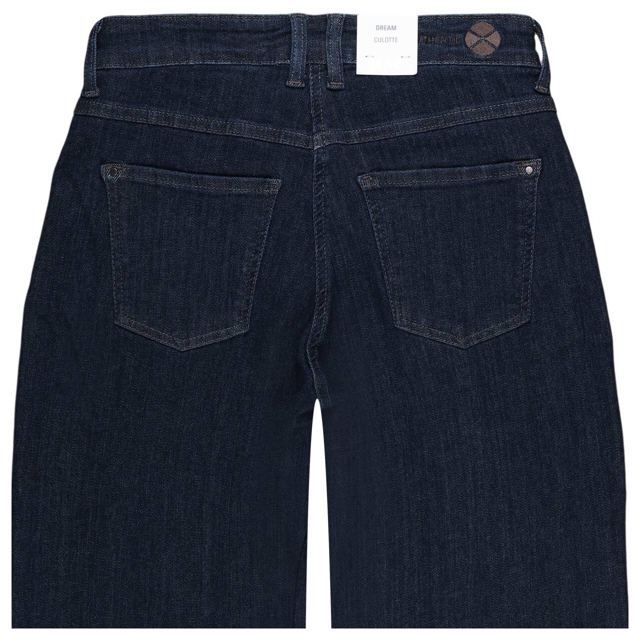Damenjeans Dream Culotte von MAC in Dunkelblau, detaillierte Rückansicht