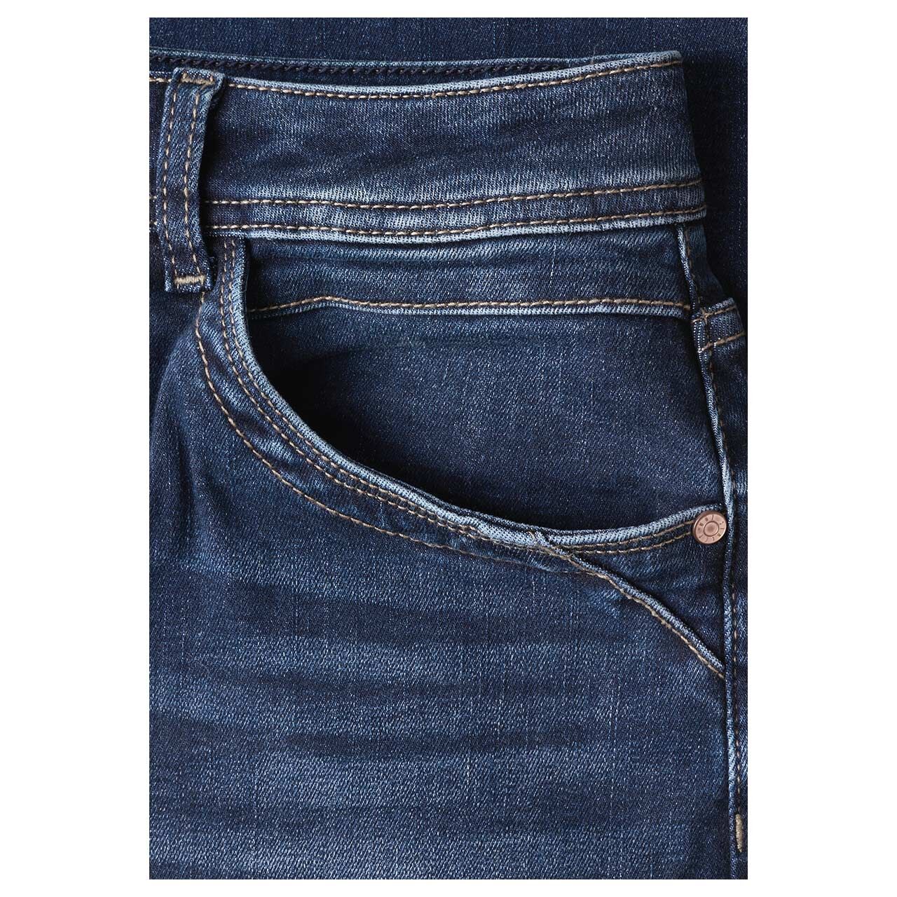 Street One Emee Wide Leg Jeans dark blue clean washed