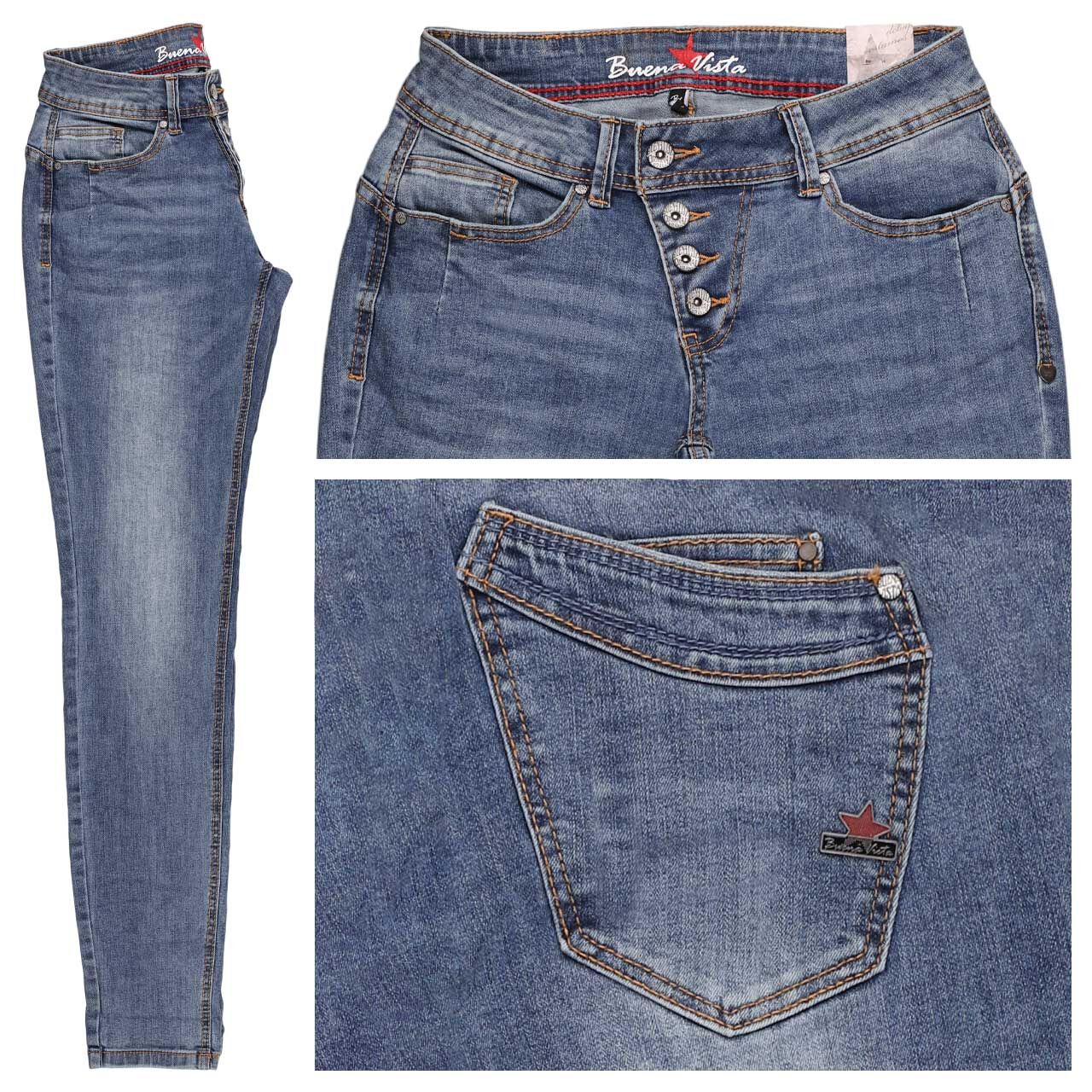 Buena Vista Malibu Stretch Denim Jeans bright denim