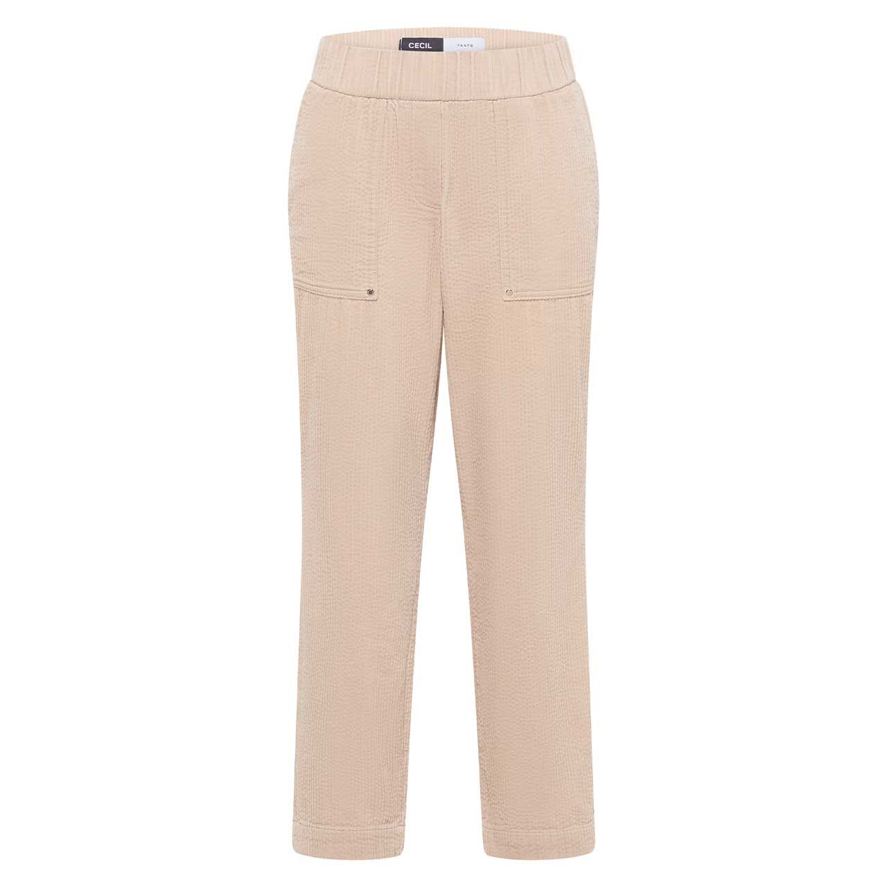 Cecil Chelsea Ankle Cordhose oat milk beige