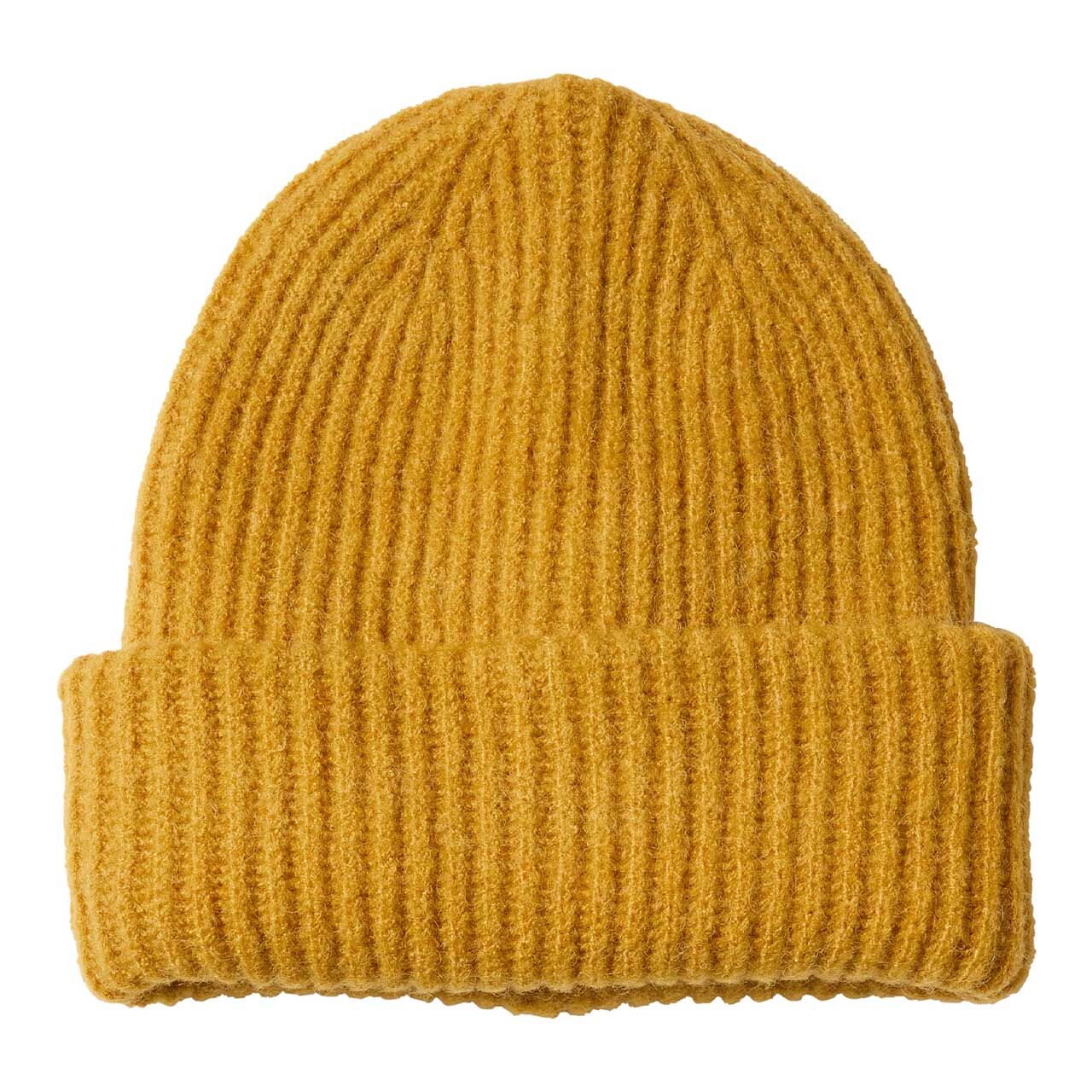 Cecil Damen Mütze Solid Knit Cap golden honey melange