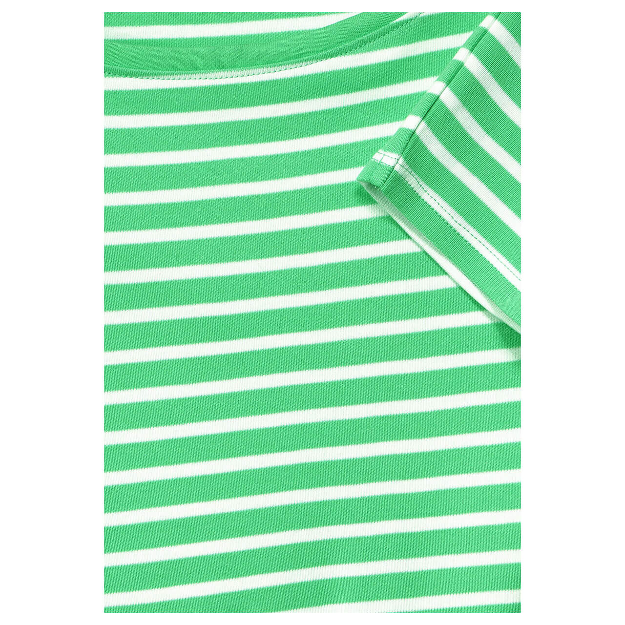 Cecil Basic Boatneck 3/4 Arm Shirt smash green stripes