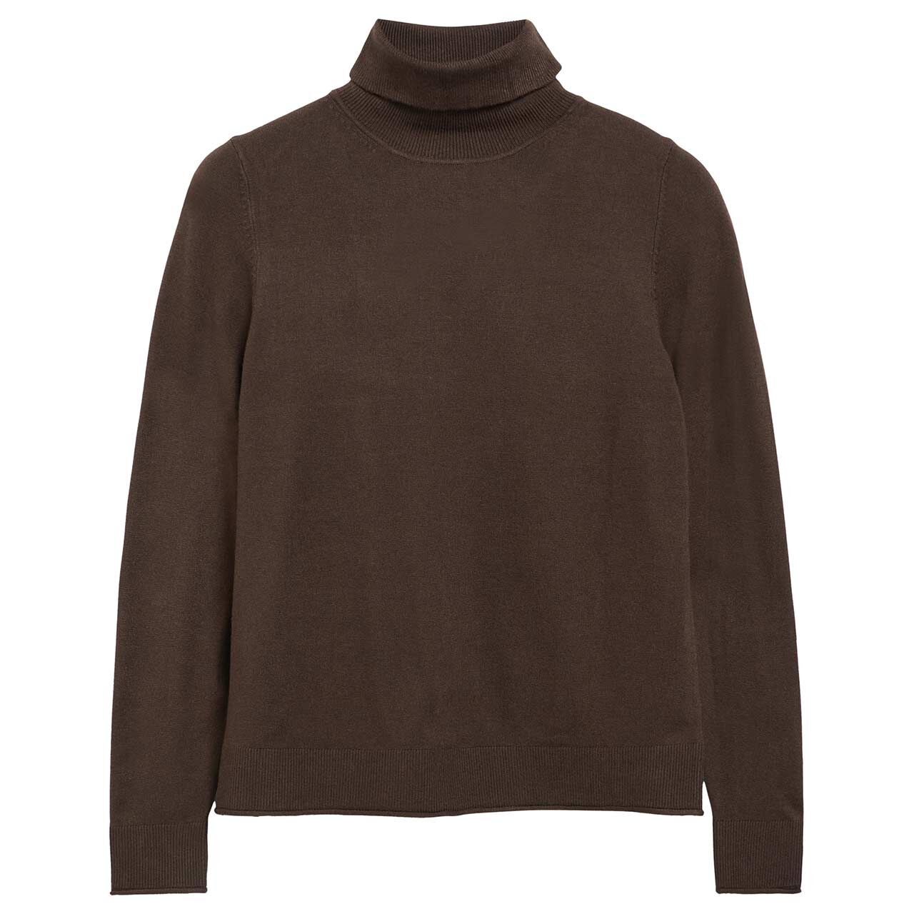 s.Oliver Damen Rollkragen Pullover bitter chocolate