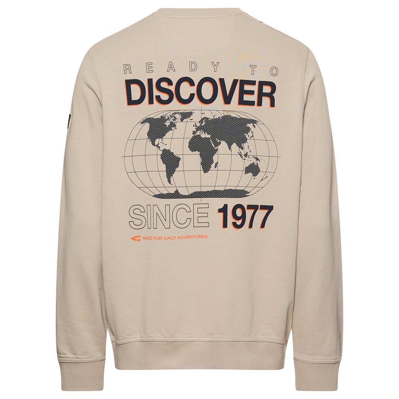 Herren Sweatshirt von Camel active in Beige, Rückansicht