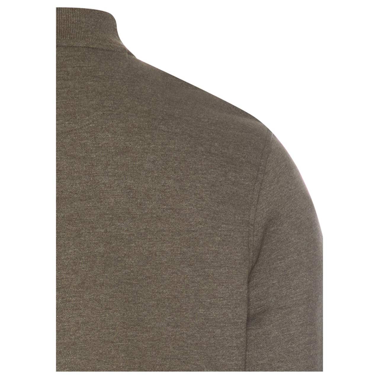 Herren Sweatjacke von Camel active in Olivgrün, Detailansicht hinten