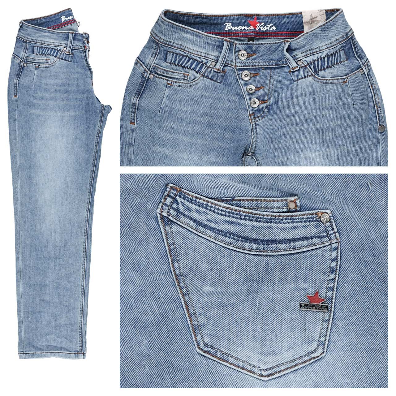Buena Vista Malibu R 7/8 Straight Stretch Denim seaside denim