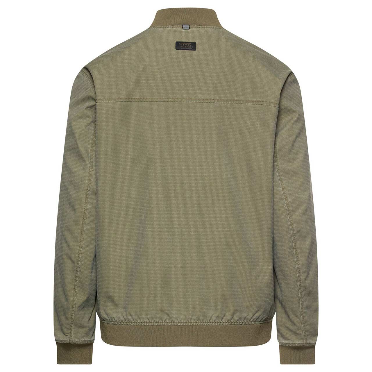 Herren Jacke Blouson von Camel active in Olivgrün, Rückansicht