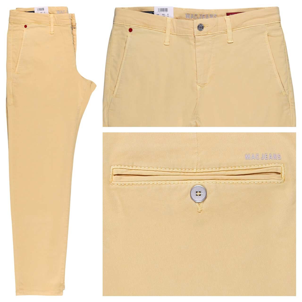MAC Flexx Driver Pants Chino Baumwollhose pale orient