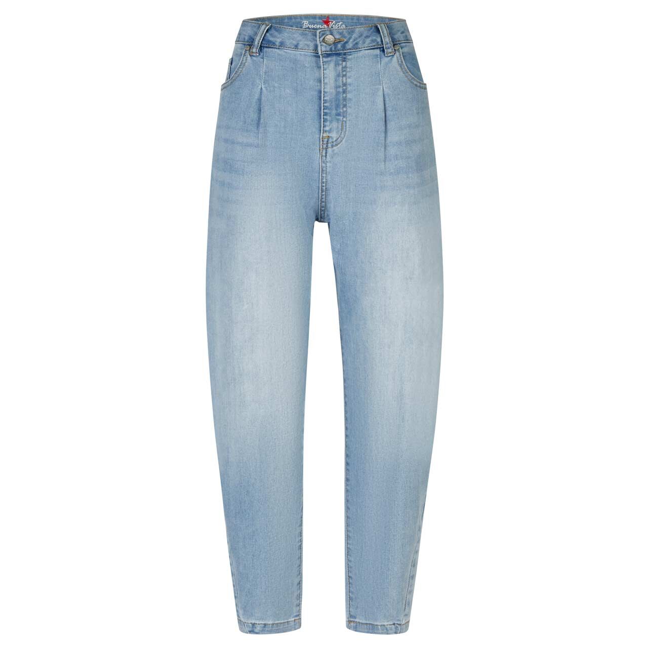 Damen 7/8 Jeans Ballon-F von Buena Vista in Hellblau angewaschen, Vorderansicht