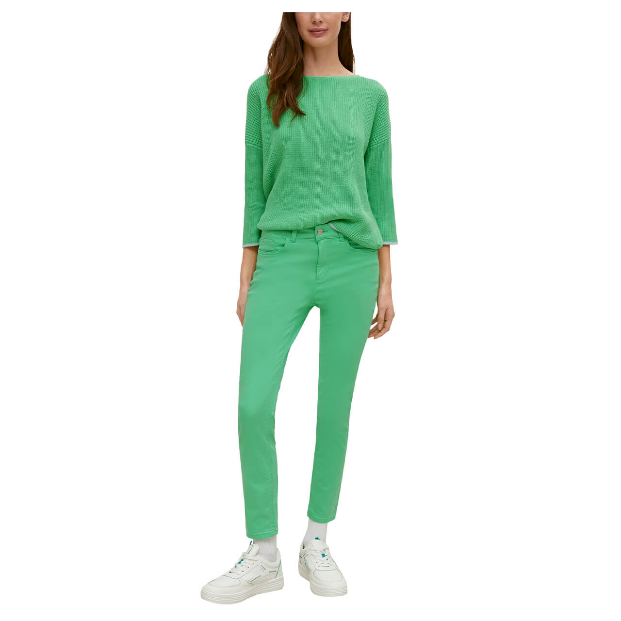 Comma Damen 3/4 Arm Pullover juicy green