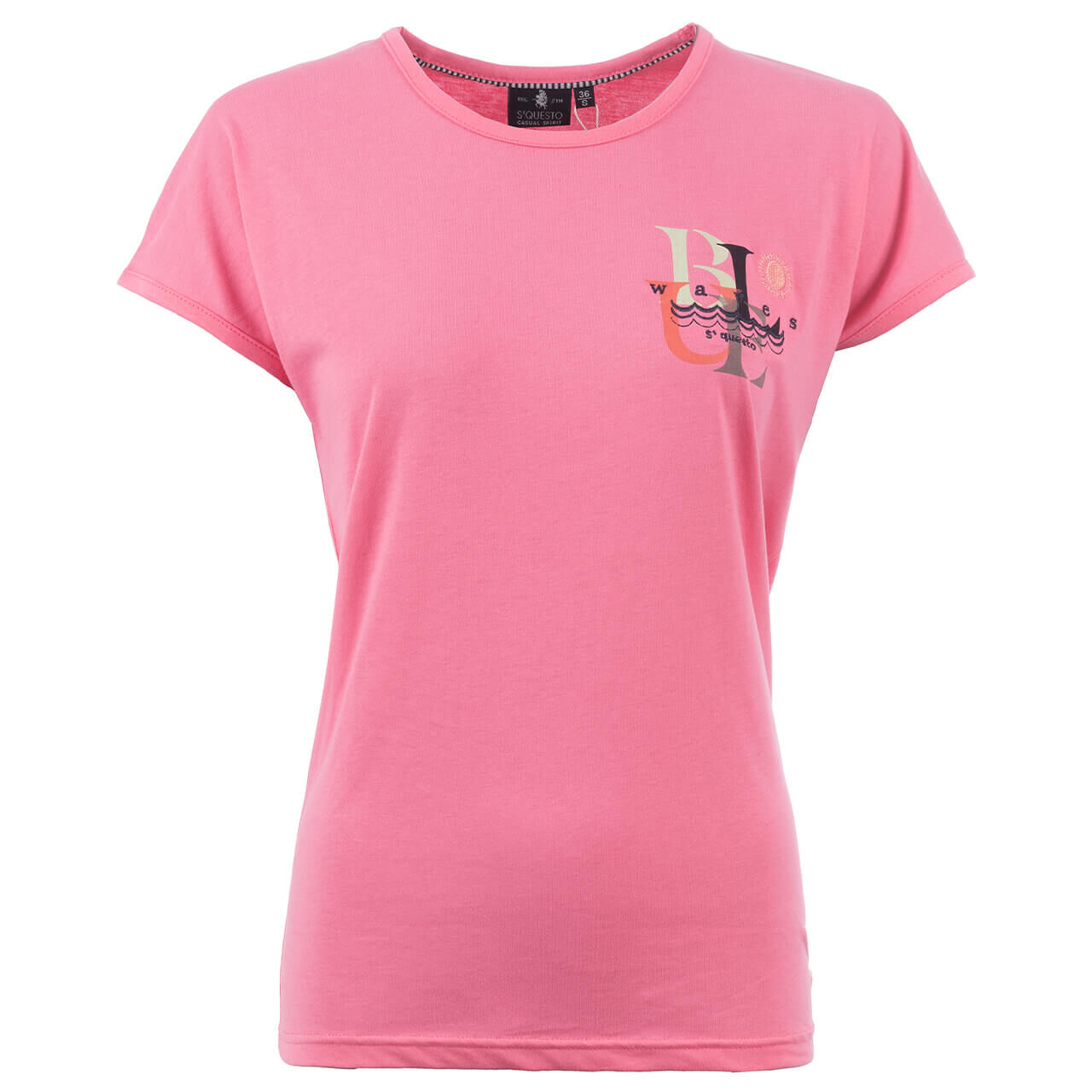 Soquesto Damen T-Shirt flamingo print