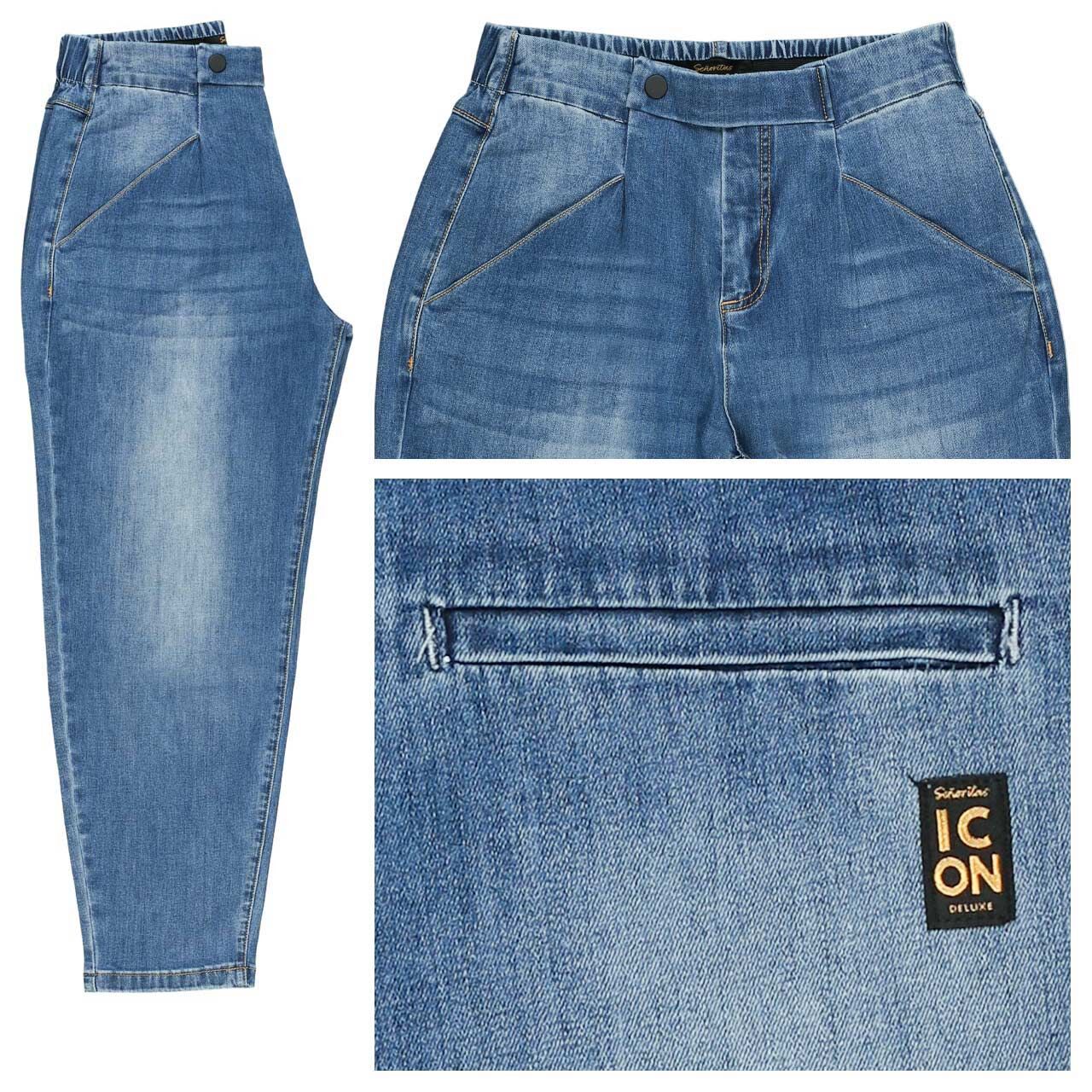 Damen 7/8 Jeans Heartbreaker von Senoritas ICON in Blau verwaschen