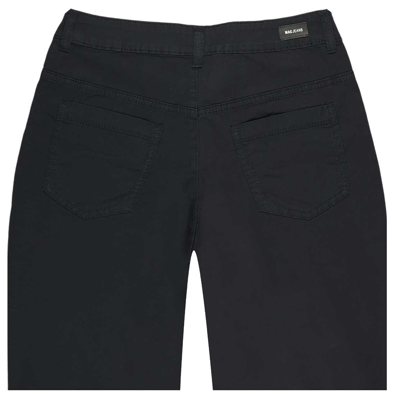 Rückansicht der Damen Baumwollhose Gracia von MAC in Dunkelblau