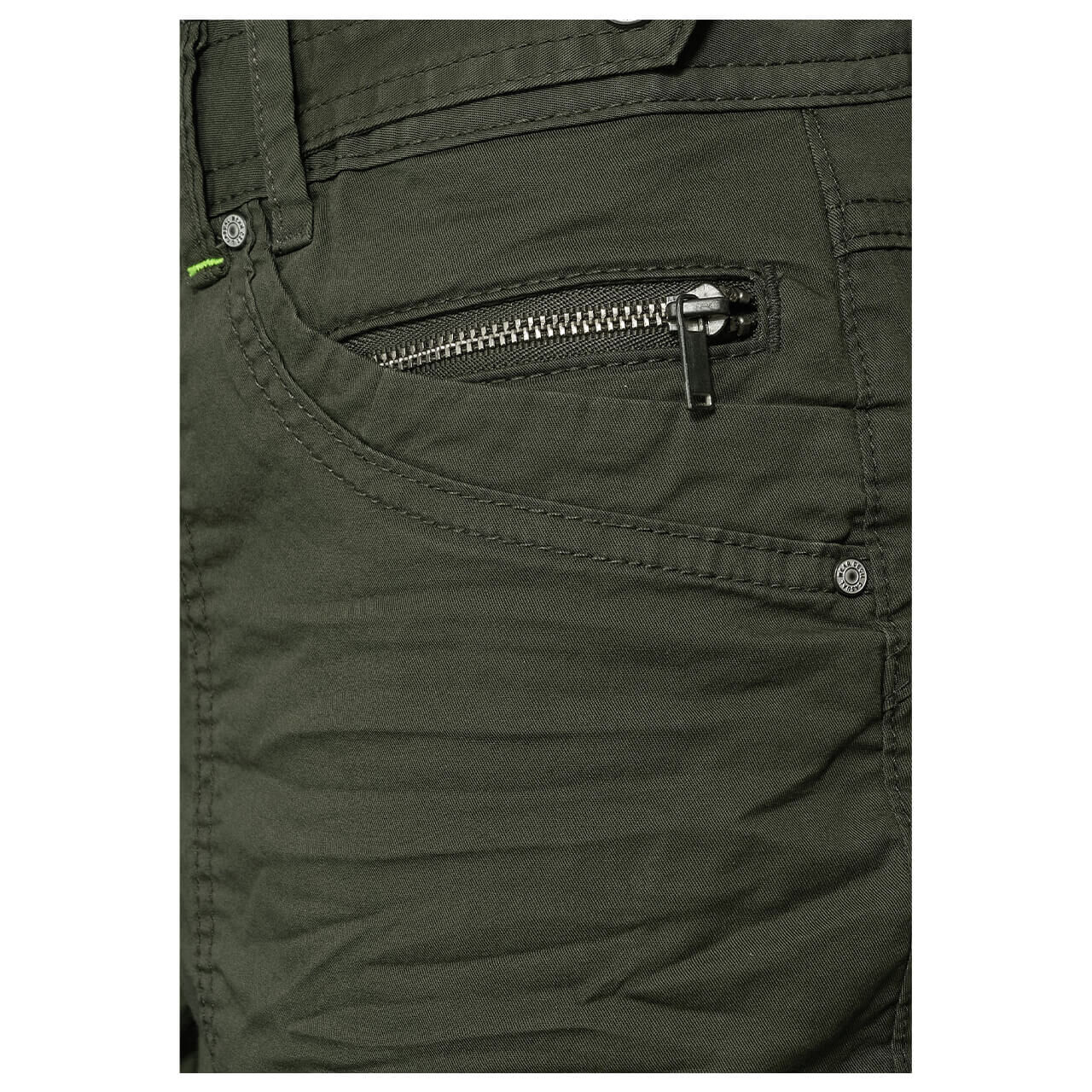 cecil-hose-capri-olive-13036-detail Cecil New York Capri Hose für Damen in Olivgrün, FarbNr.: 13036Cecil New York Capri Hose für Damen in Olivgrün, FarbNr.: 13036
