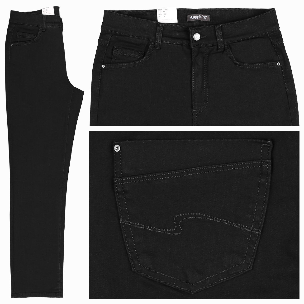 angels-jeans-dolly-black-100g9qAUfKV637Fz Angels Jeans Dolly für Damen in Schwarz, FarbNr.: 100