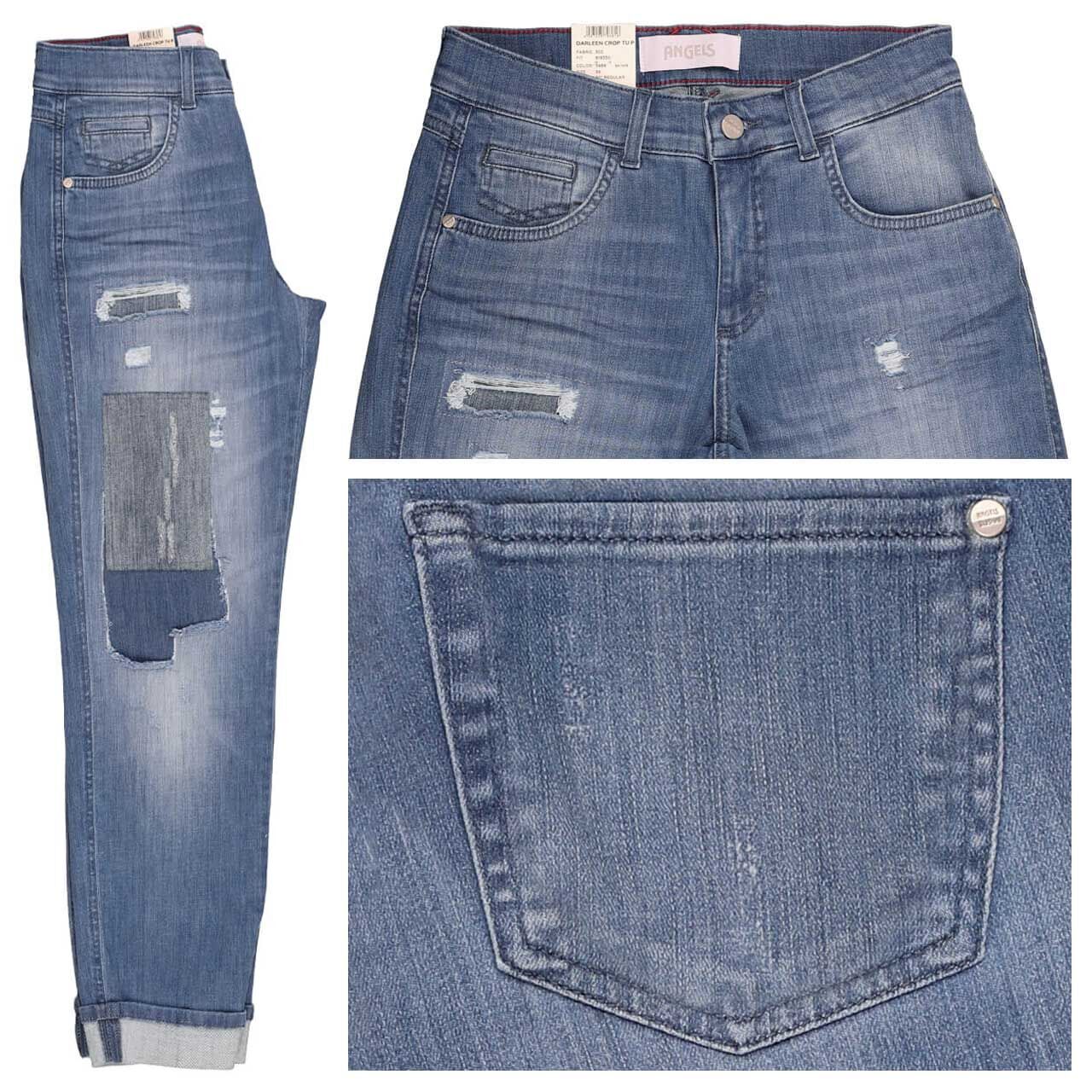Angels Darleen Crop TU Ankle Jeans light blue used destroyed Angels Darleen Crop TU Ankle Jeans light blue used destroyed