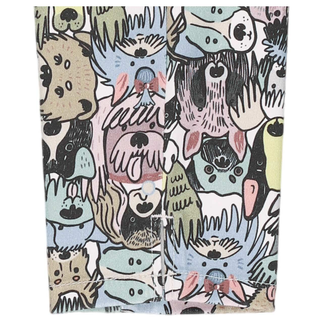 Damen 7/8 Baumwollhose Dream Summer von MAC in Multicolor mit Print, Detailansicht Saum