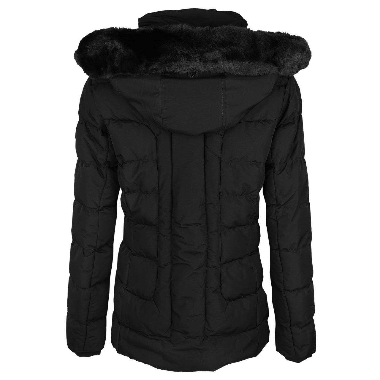 wellensteyn-jacke-belvedere-medium-black-hinten Damen Jacke Belvedere/Belvitesse Medium von Wellensteyn in Schwarz, Rückansicht