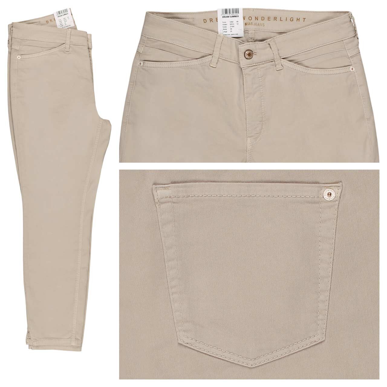 MAC Dream Summer 7/8 Baumwollhose smoothly beige wonderlight