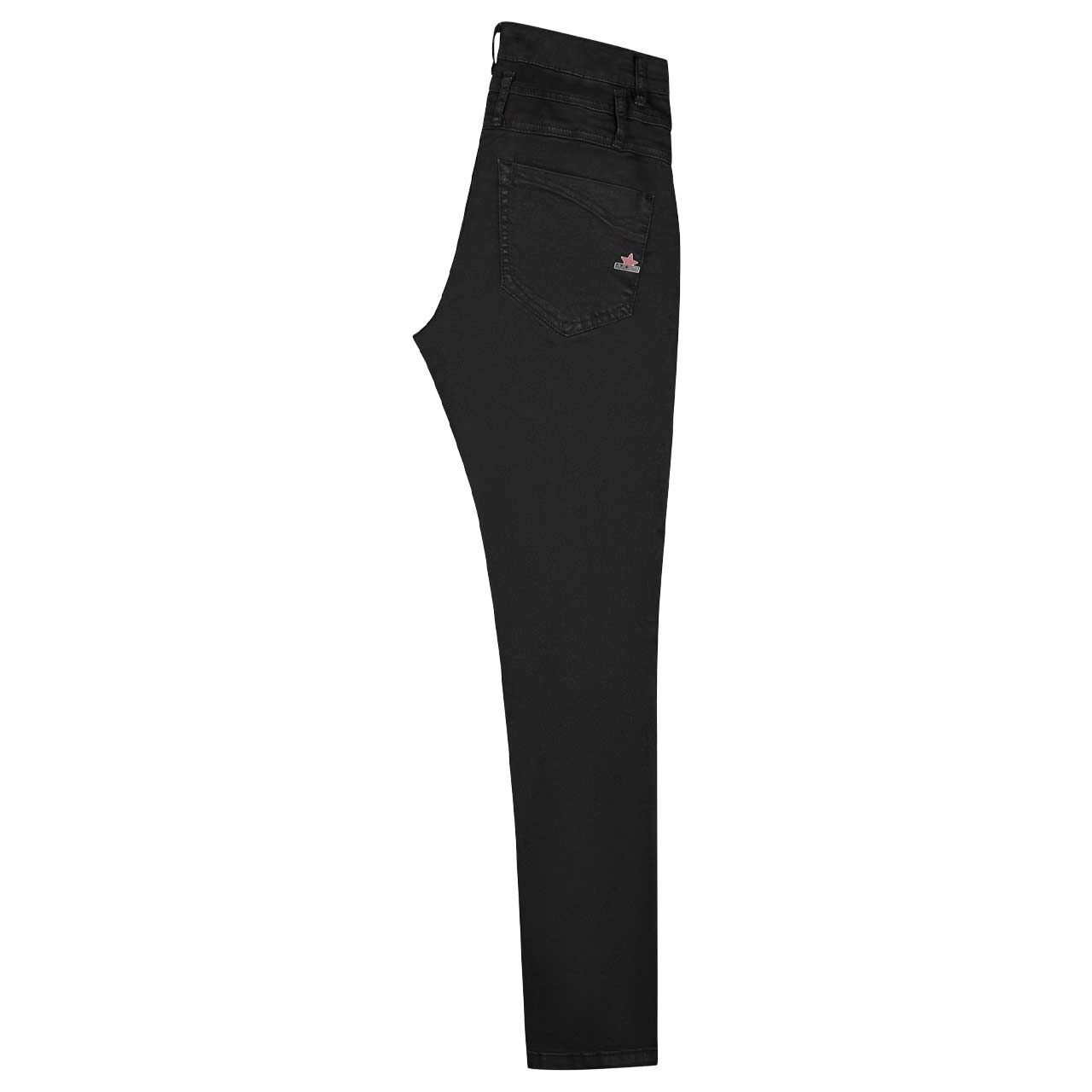 Damen Ankle Jeans Florida Cropped Cozy Denim von Buena Vista in Schwarz, Seitenansicht